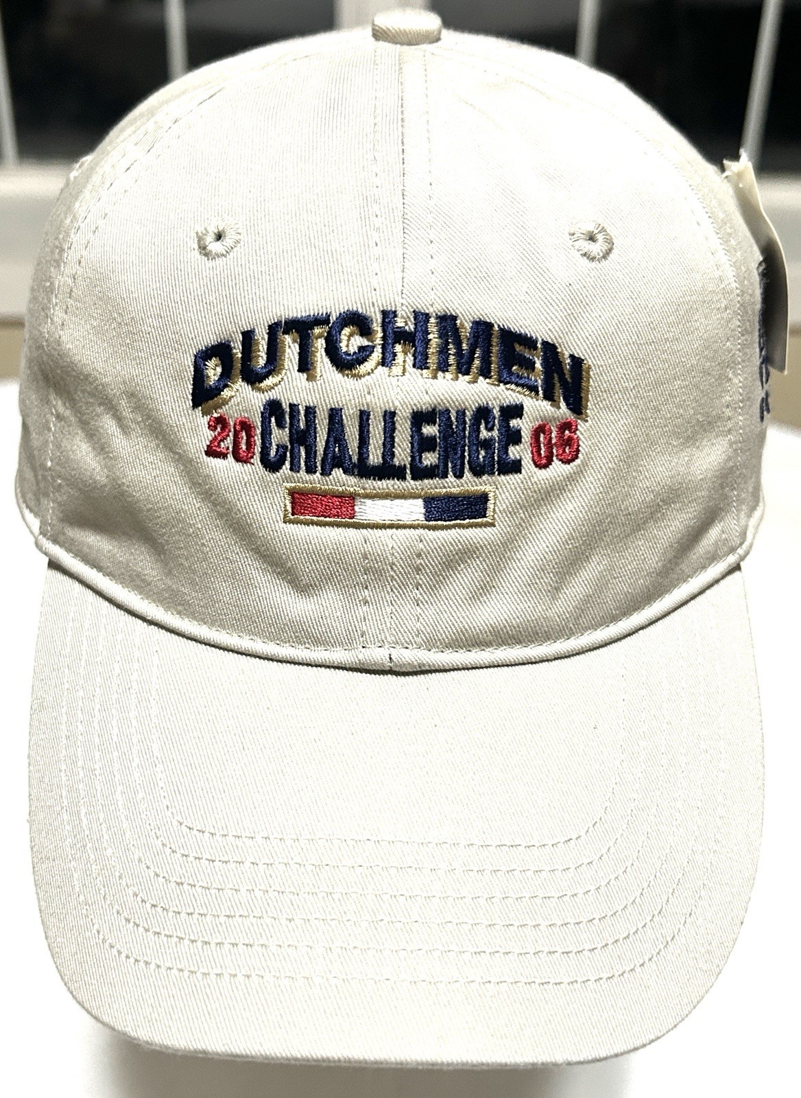 VTG Page And Tuttle 2005 Dutchmen Challenge Hat, Hook & Loop, Khaki New With Tag