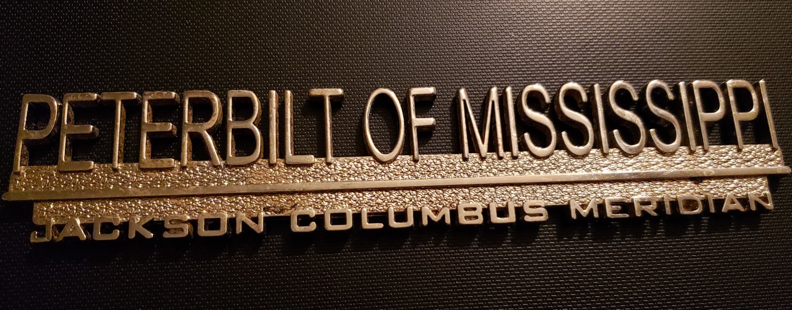 Peterbilt Truck Dealership Emblem Metal Brass Collectable NEW