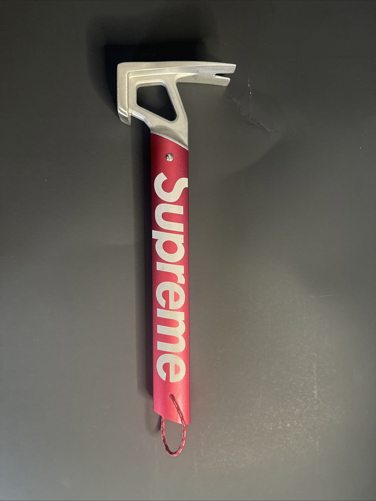 Supreme x MSR Stake Hammer FW19 Red Box Logo Camping Accessory Display Only