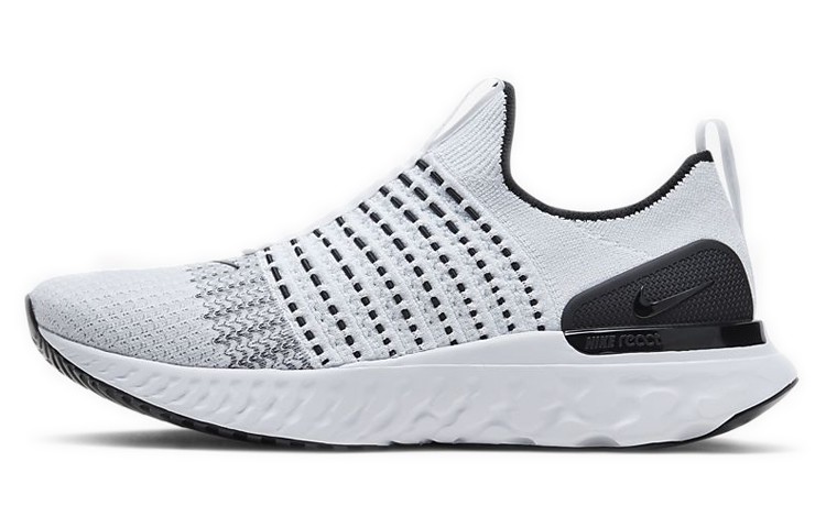 Nike React Phantom Run Flyknit 2 White Black - CJ0277-100