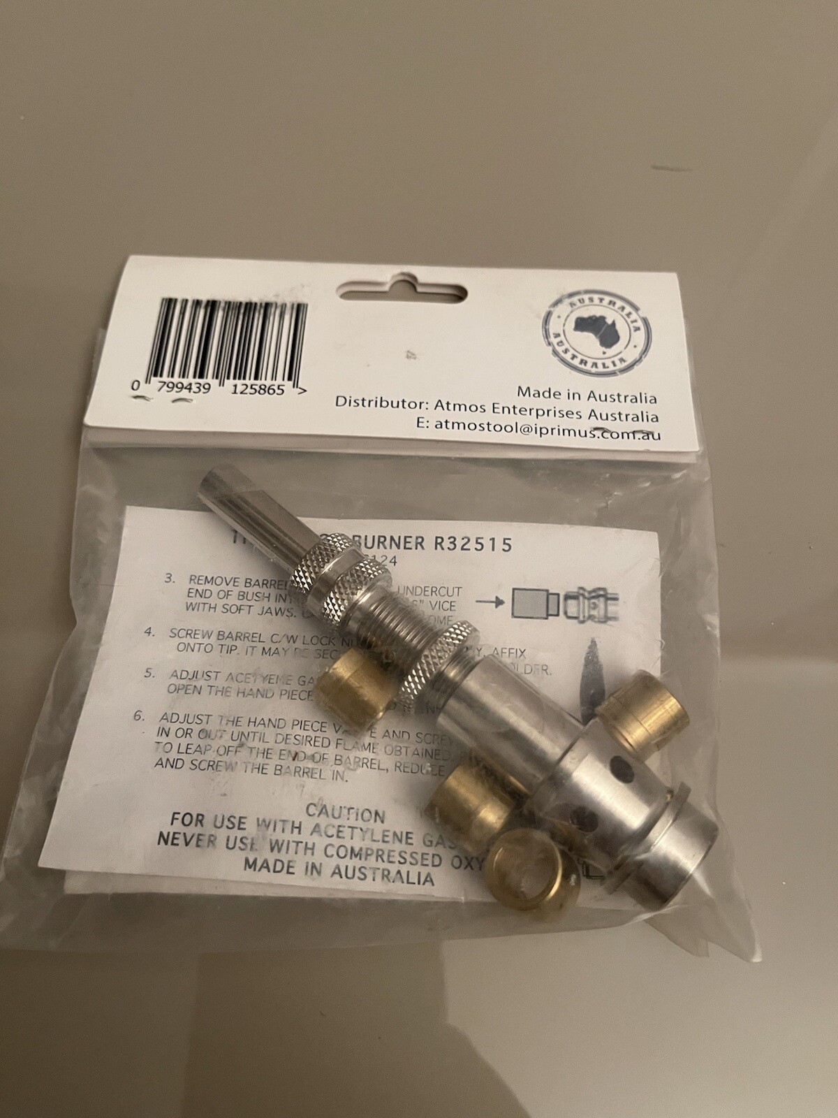 Atmos Acetylene Torch Attachment Tip R32515 Part # 06124