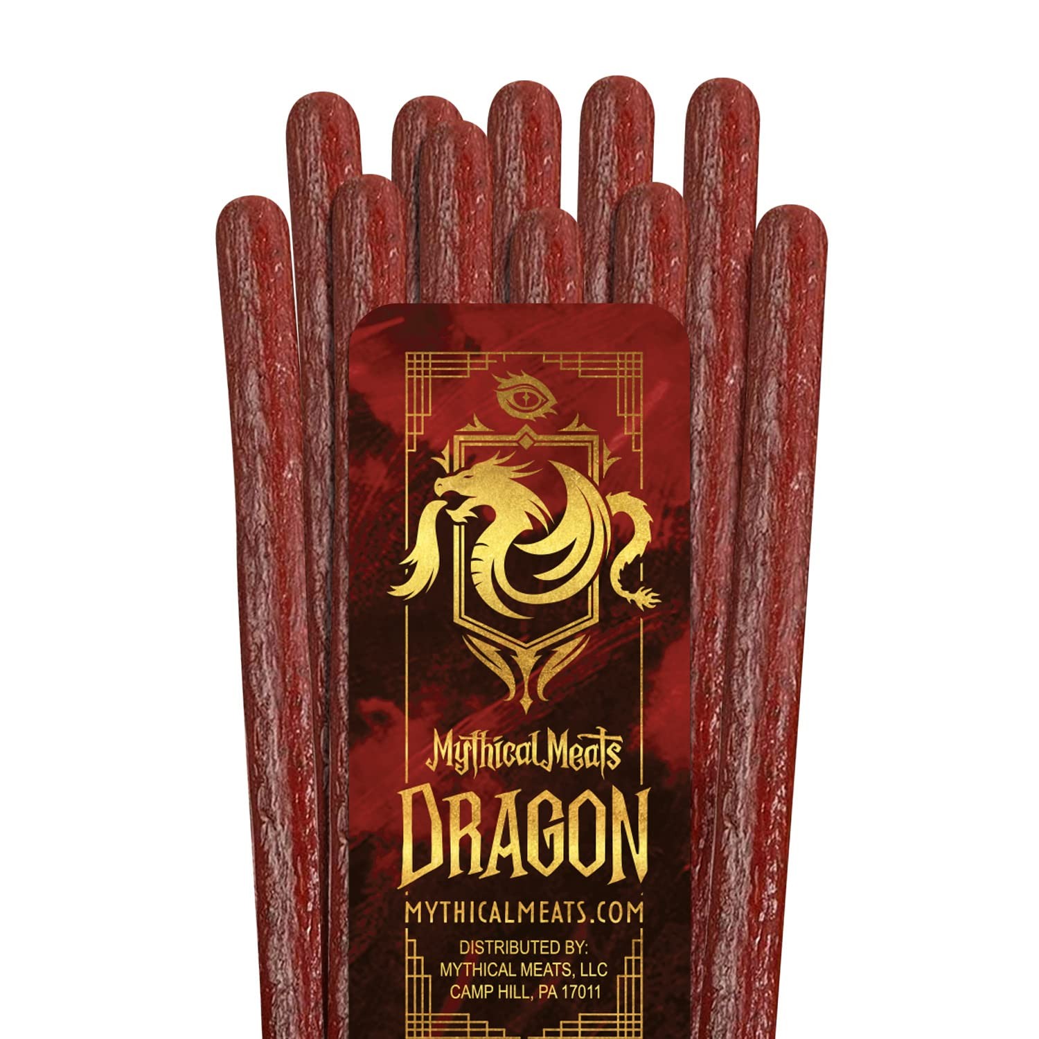 Mythical Meats Original Flavor Dragon 12Pack Snack Sticks – Alligator with Be...