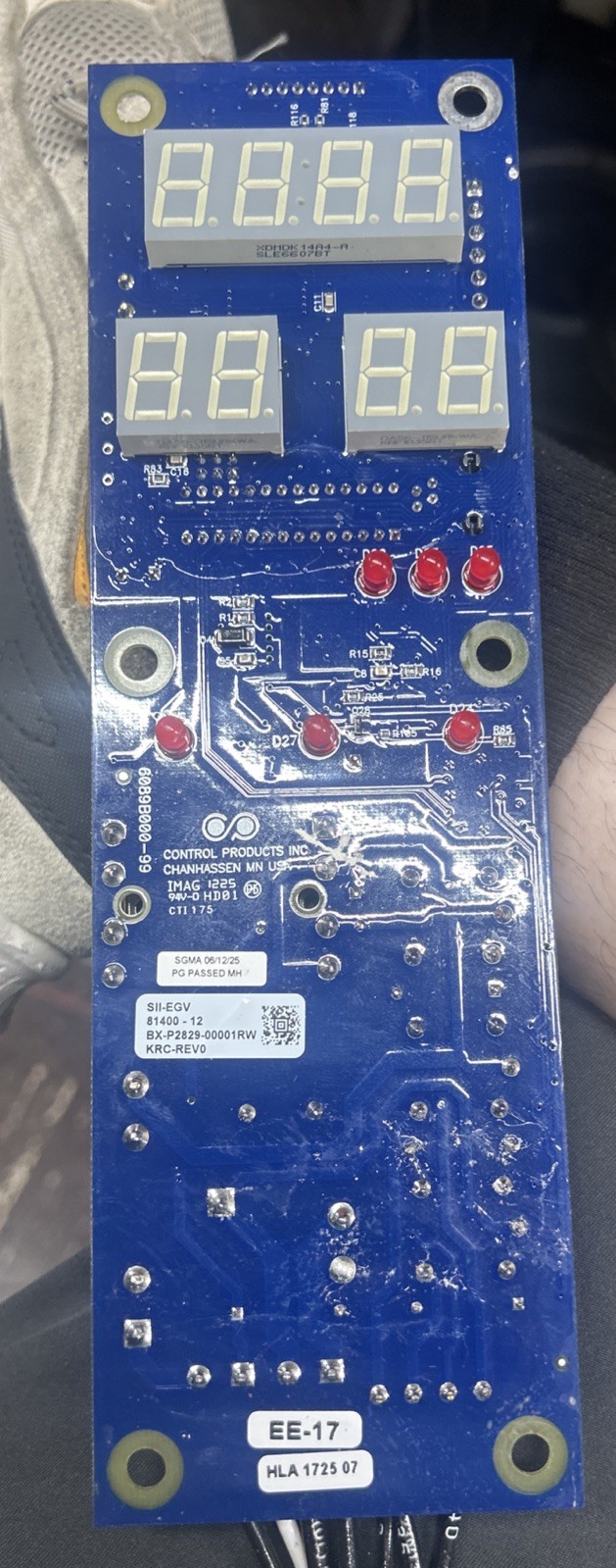 BAXTER CONTROL BOARD 01-1P2829-00001