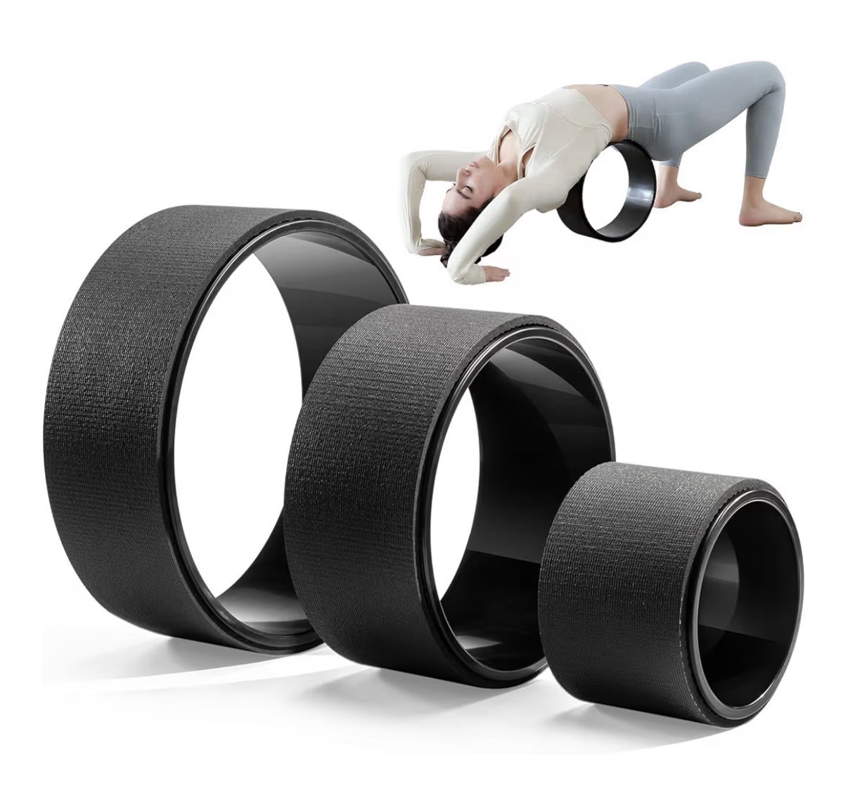 Back Roller, Foam Roller for Neck & Back Pain Relief, Wheel for Deep Tissue...