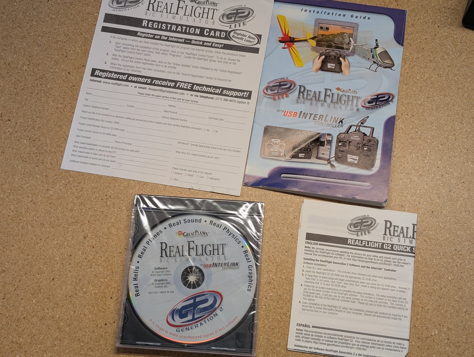 Great Planes RealFlight G2 R/C Flight Simulator USB InterLink USB Controller