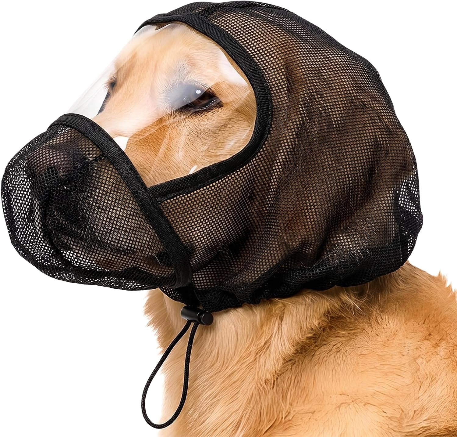 Dog Muzzle,Breathable Mesh Dog Mask,Soft Pet Foxtail Face Protection to Prevent