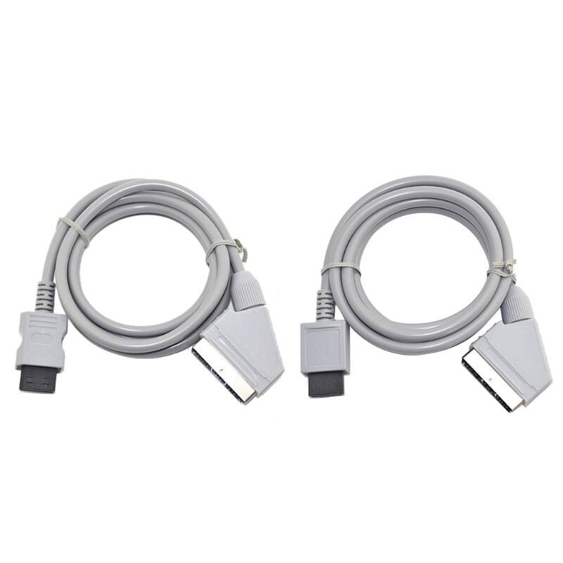 Fit for Wii-U Video Game 1.8m RGB Scart Video TV AV Cable Cord