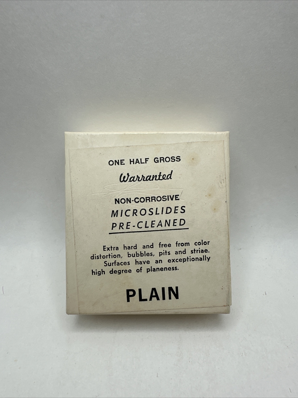 One Half Gross NON-Corrosive Microslides Pre-cleaned Plain