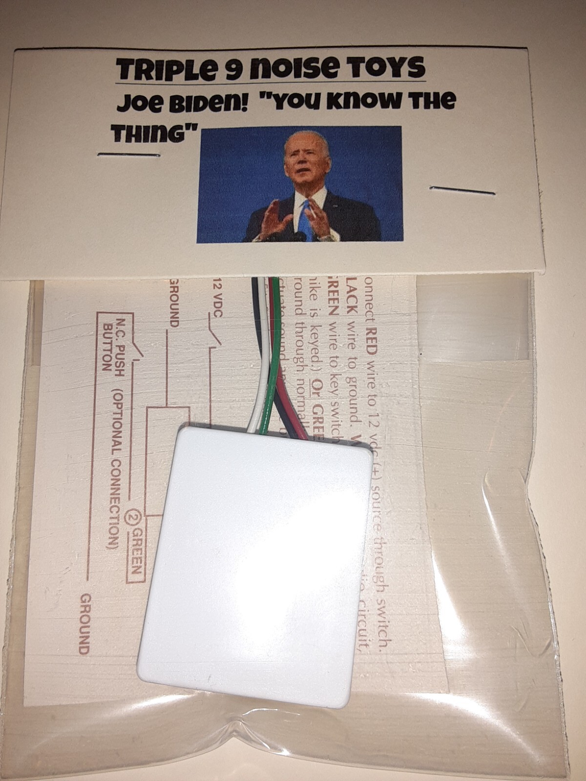 CB NOISE-TOY! (LISTEN) JOE BIDEN "YOU KNOW THE THING" SOUND MODULE