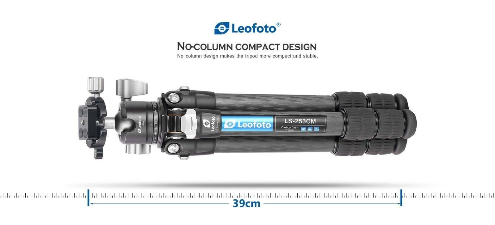 Leofoto Tripod LS-253CM Professional Carbon Fiber with LH-30 Ball Head