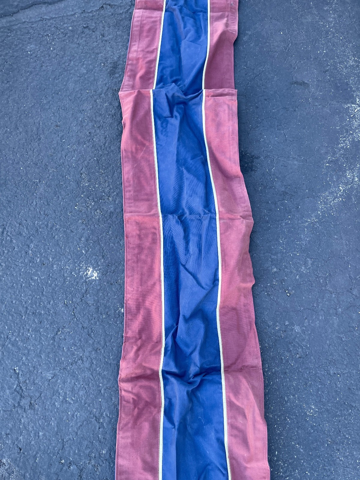 Vintage Pennegard Canvas Harris Show Horse Runner Red & Blue 11ft x 14in