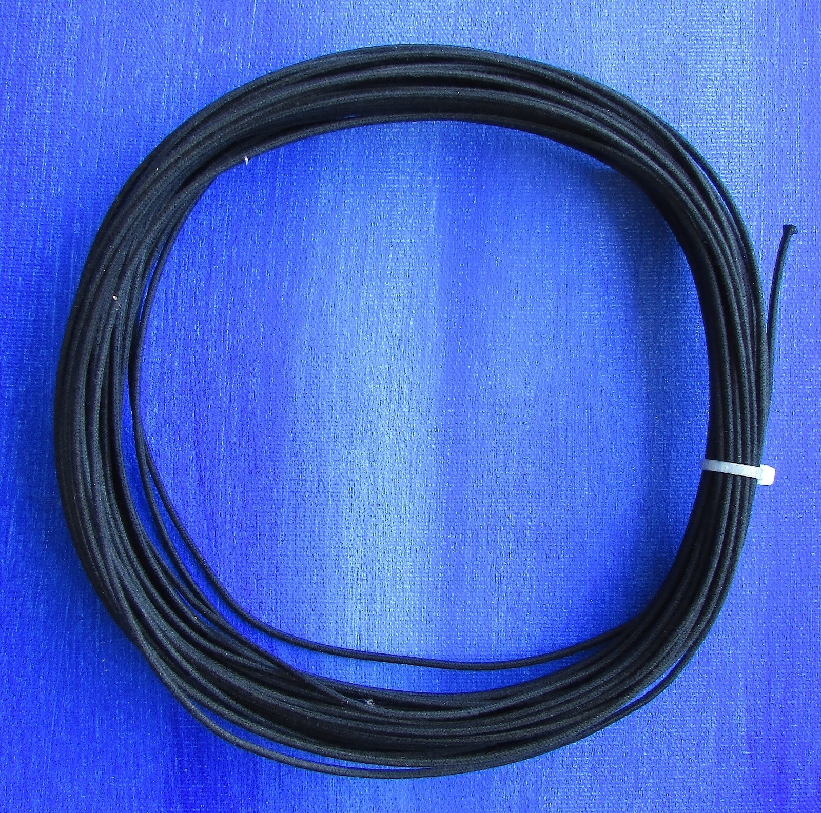 NEW 25' Gavitt Vintage Cloth Covered Push Back Guitar Wire 22 Gauge Black - USA