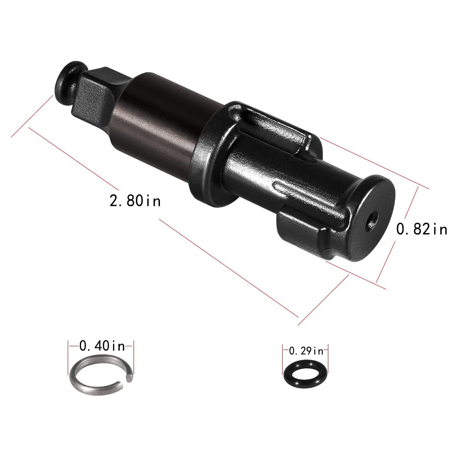 3/8" Impact Wrench Anvil w/ O Ring & Retainer Clip Fit for Ingersoll Rand IR2112