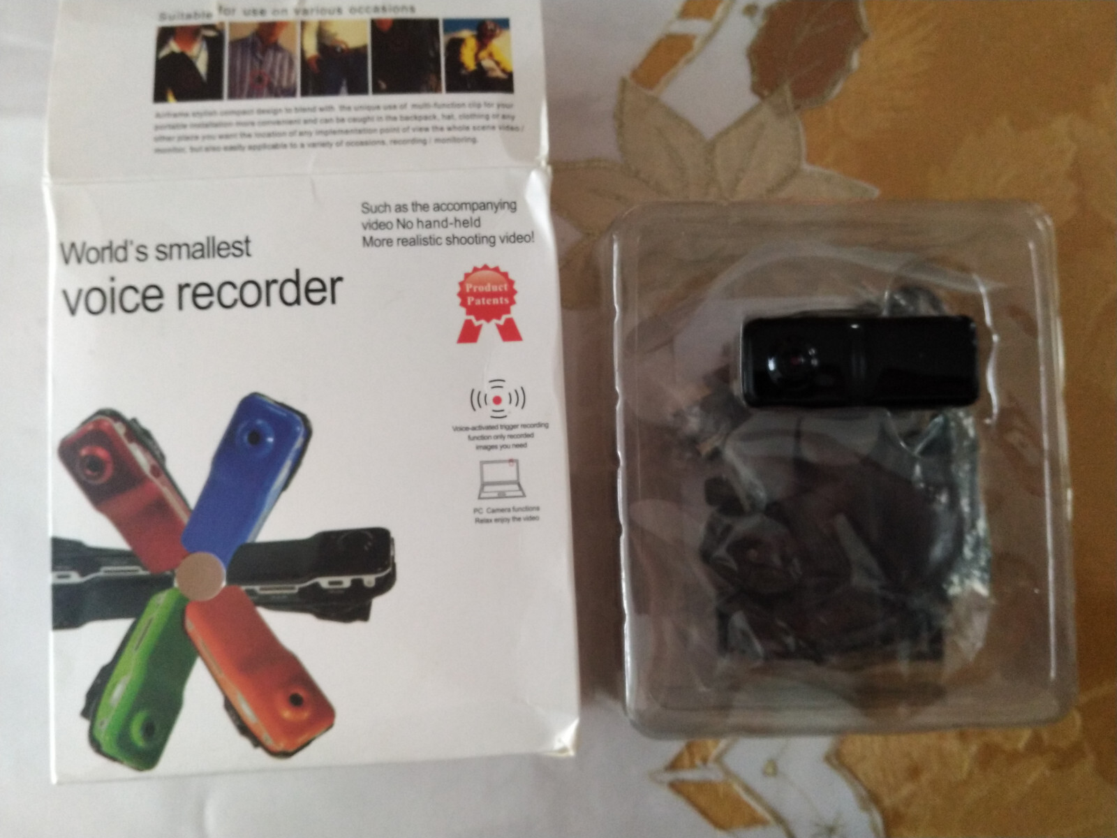 World’s smallest voice recorder Mini DV NIB