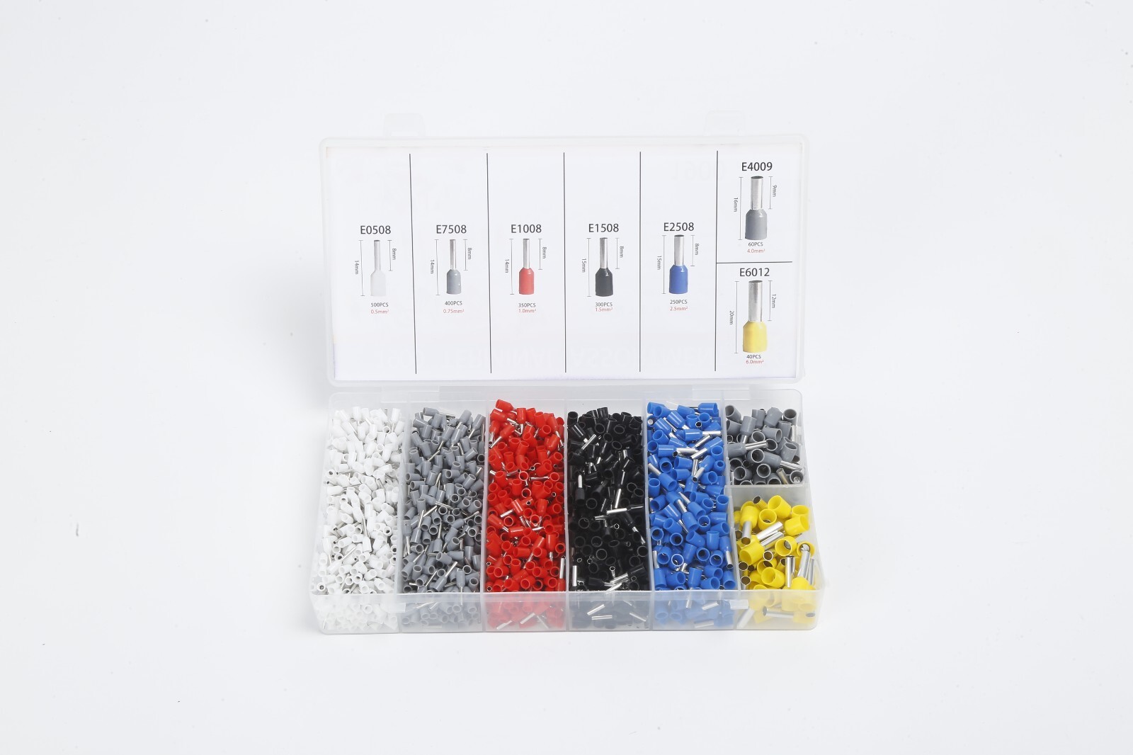 HSC86 - 4A+ Terminal + Multifunctional Wire Stripper Set, Cold - Press Terminal