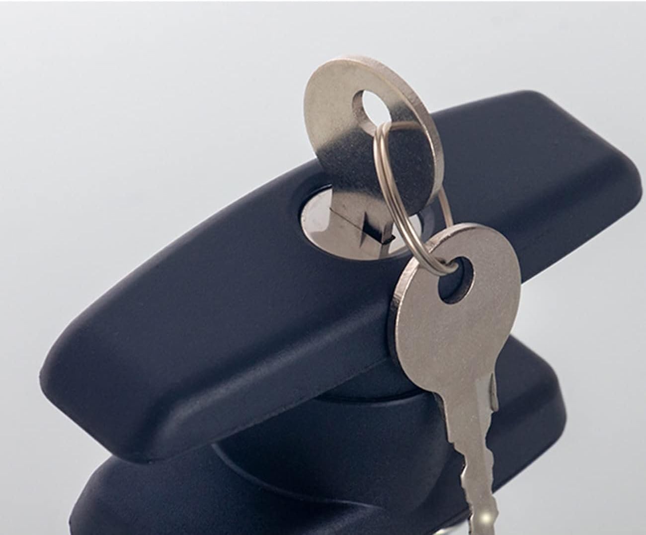 2PCS T Handle Latch Lock Keyed Alike Black Coated Compatible with