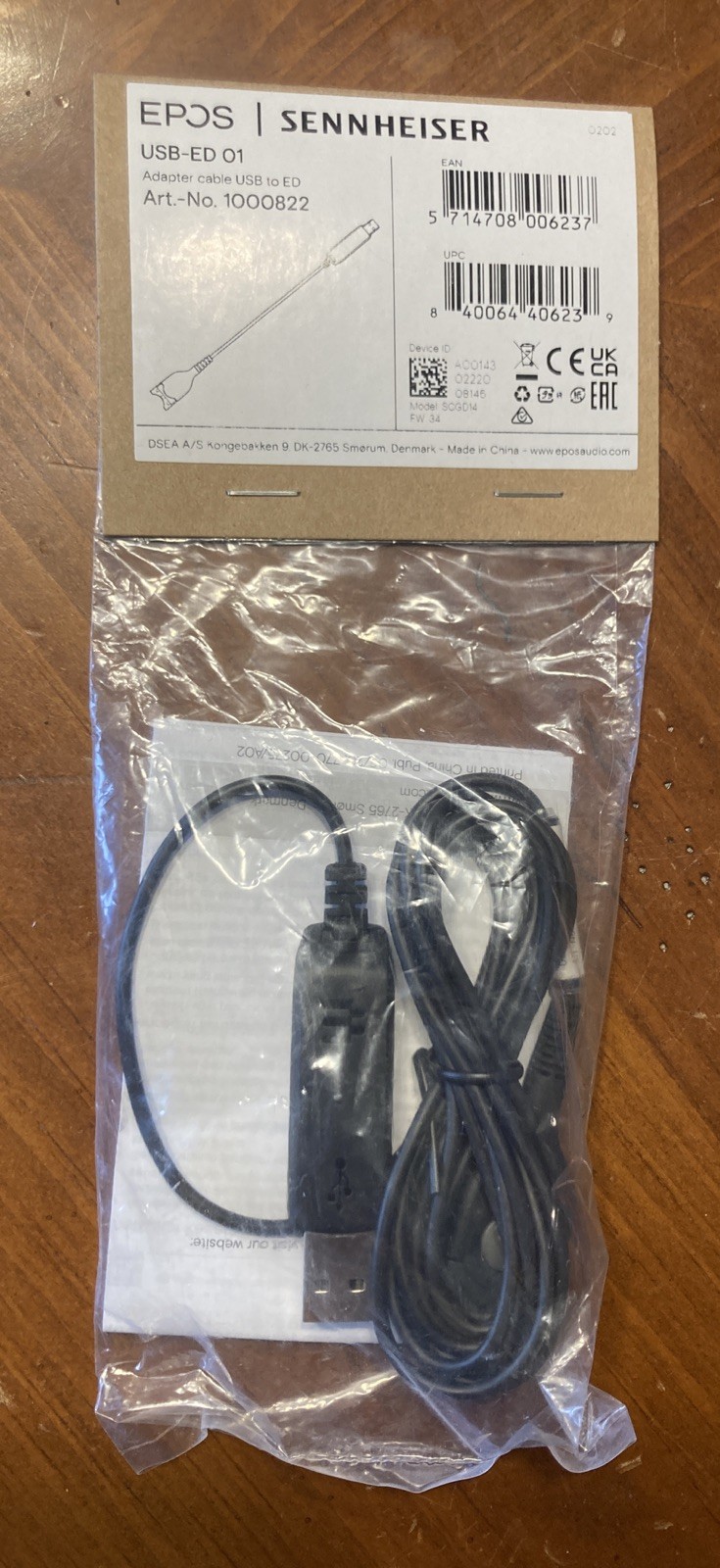 EPOS SENNHEISER Adapter Cable USB to ED (USB-ED 01 No. 1000822)