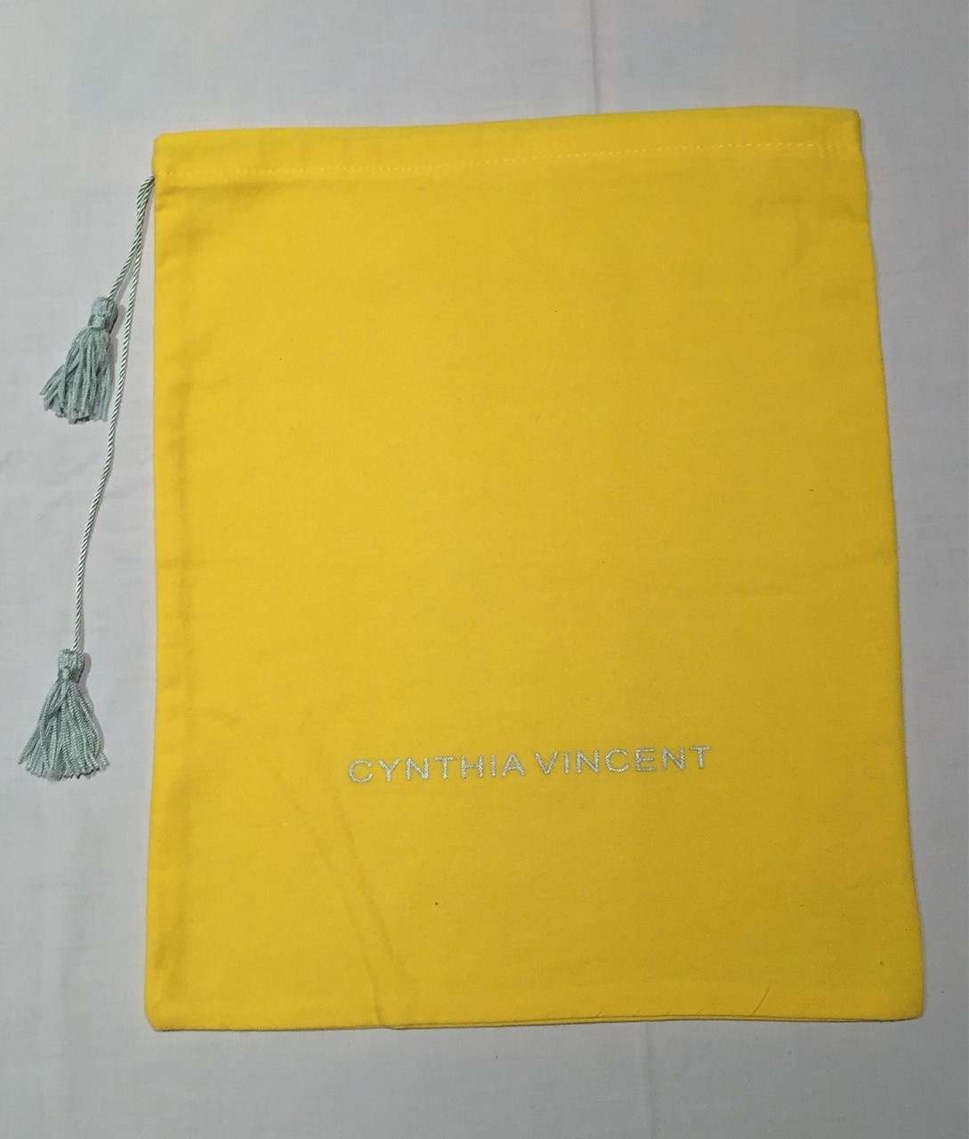 CYNTHIA VINCENT Drawstring Logo Dust Bag - 11 1/4" x 14"