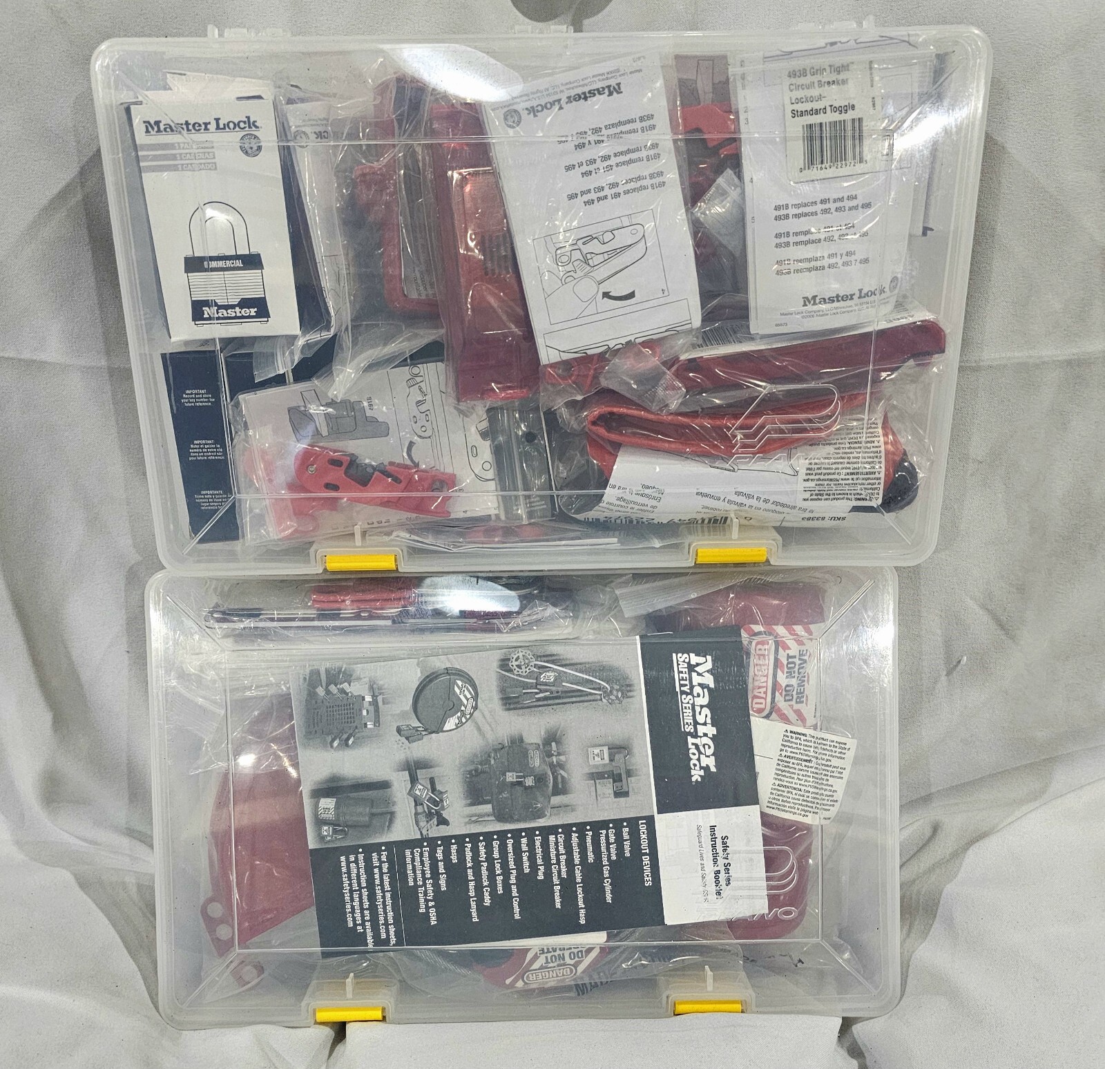 *NEW* MASTER LOCK 1458VE410 Portable Kit Filled Elec/Valve Missing (2) 410RED