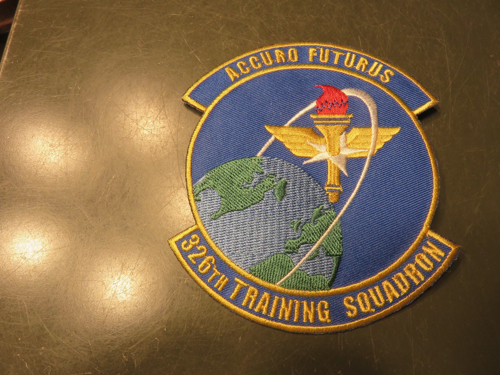 "ACCURO FUTURUS" 326th TRAINING SQUADRON PATCH USAF Military Unit Air Force