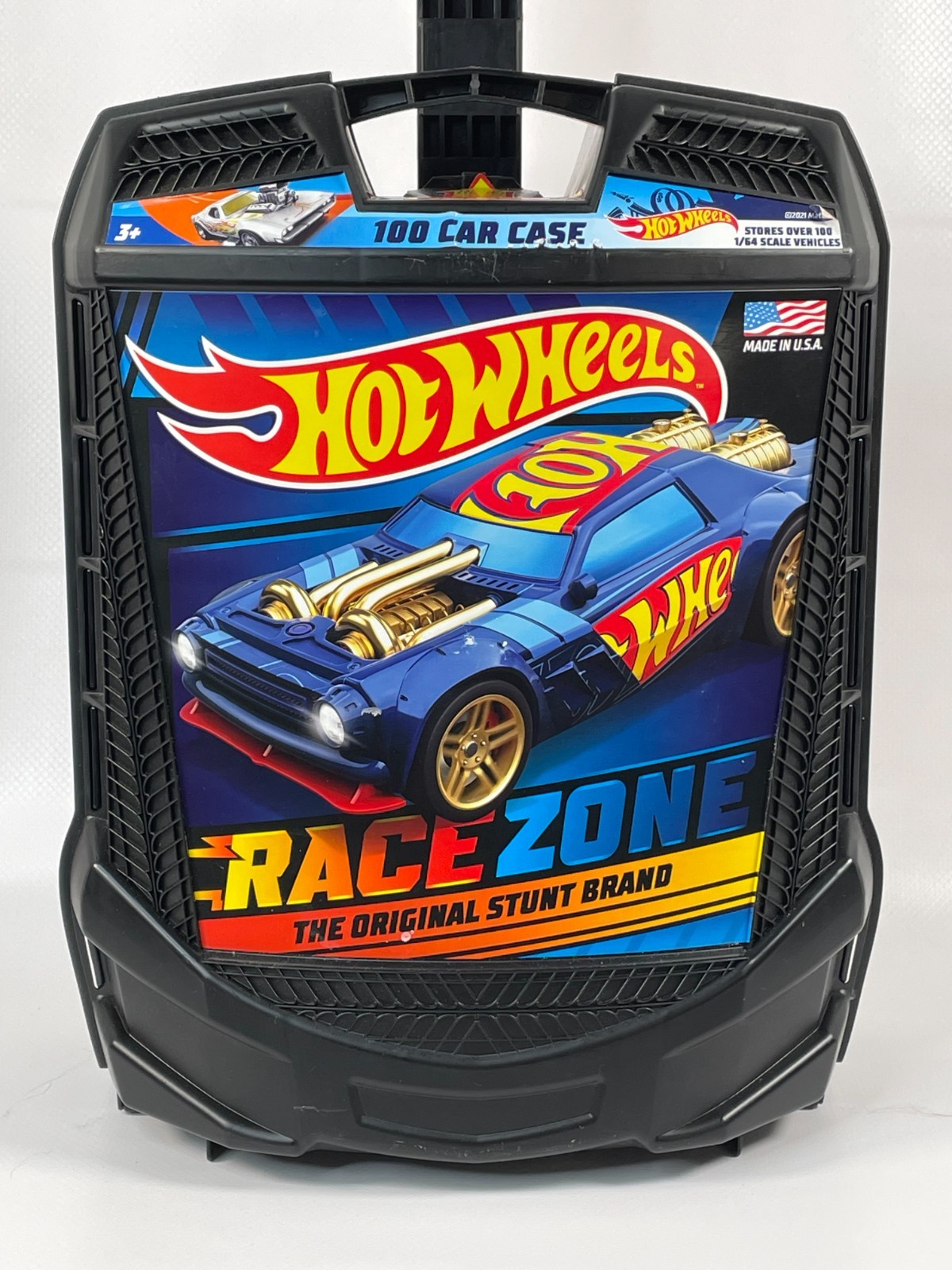 Hot Wheels 100 Car Rolling Carry Case with Extendable handle Made in USA