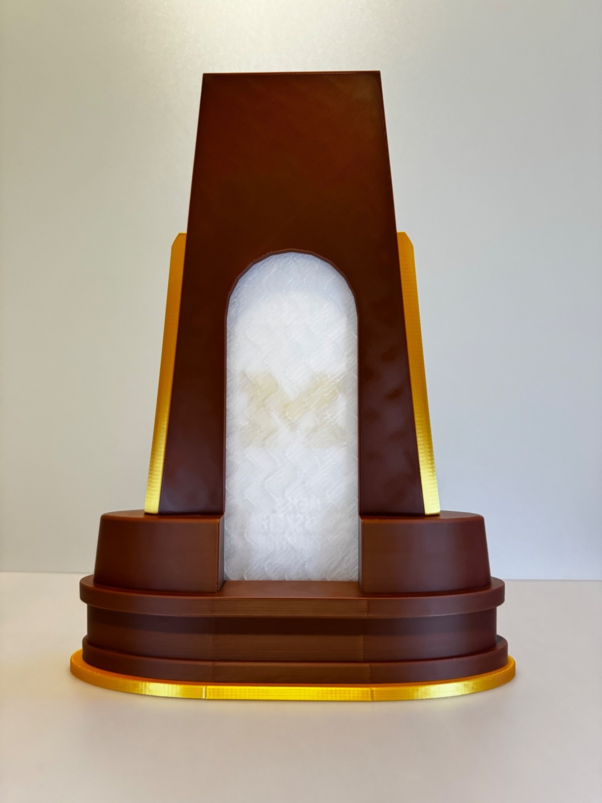 3D Printed 12" Tall College Basketball Trophy - Michigan Wolverines