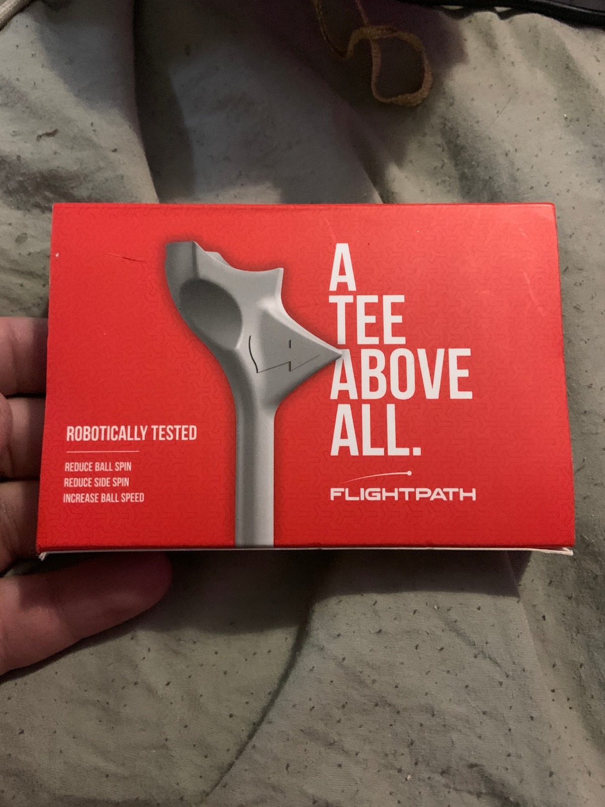 8 Premium Golf Tees FLIGHTPATH Durable Plastic Designed to enhance shot *