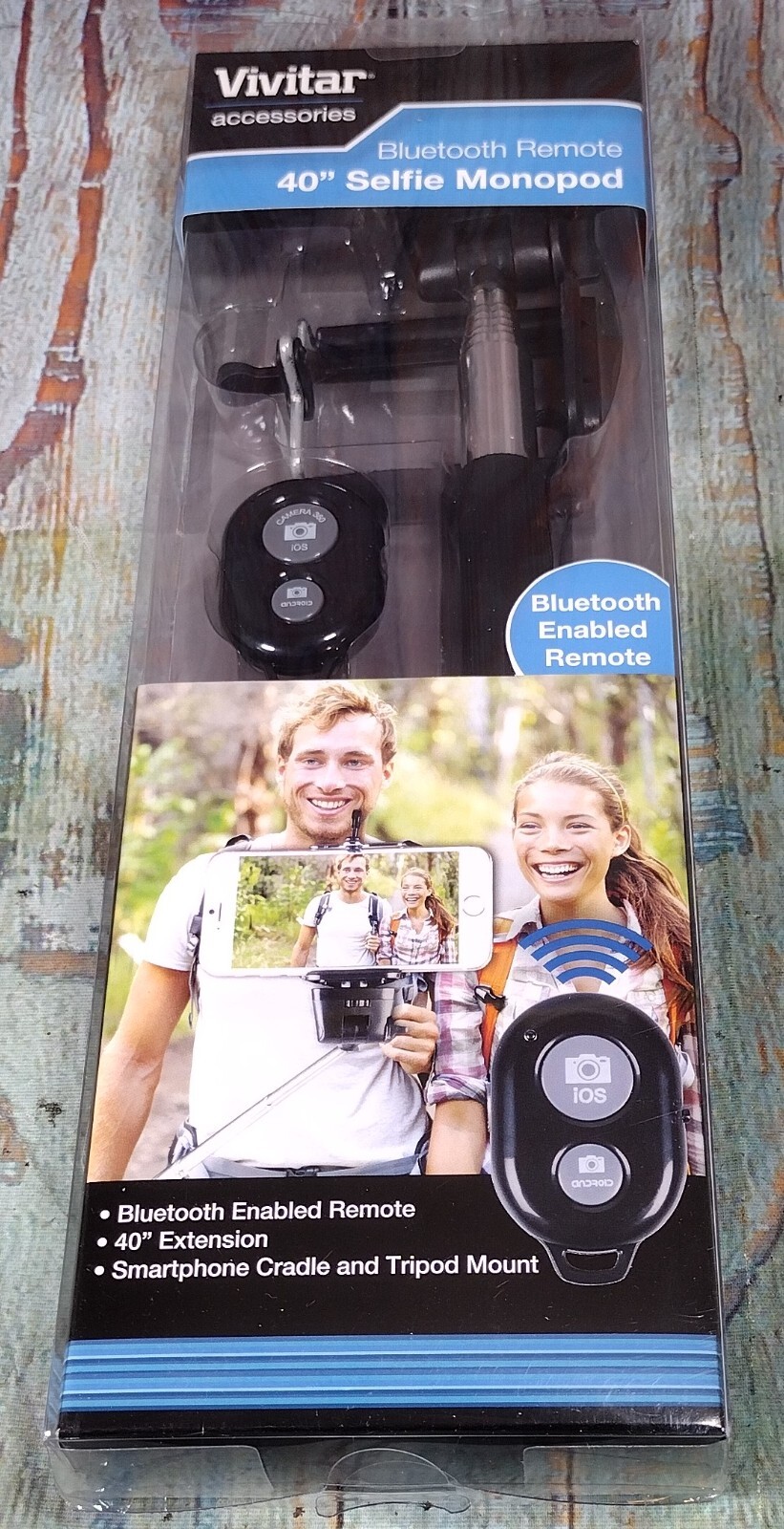 Vivitar Accessories - Bluetooth Remote 40" Selfie Monopod - NEW