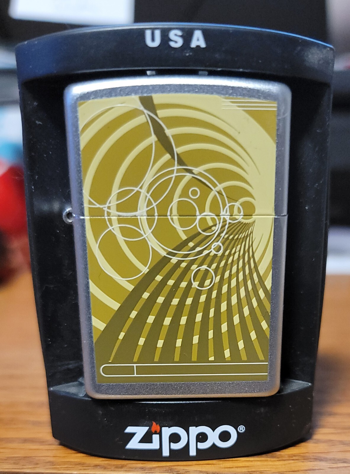 Zippo 20769 Bubble Pipe Satin Chrome New in Original Case Retired 2004