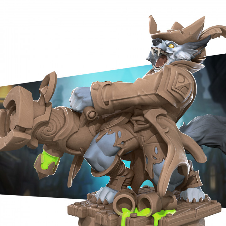 Worgen Ranger Gunner Sniper - Bite the Bullet Fantasy D&D Miniature