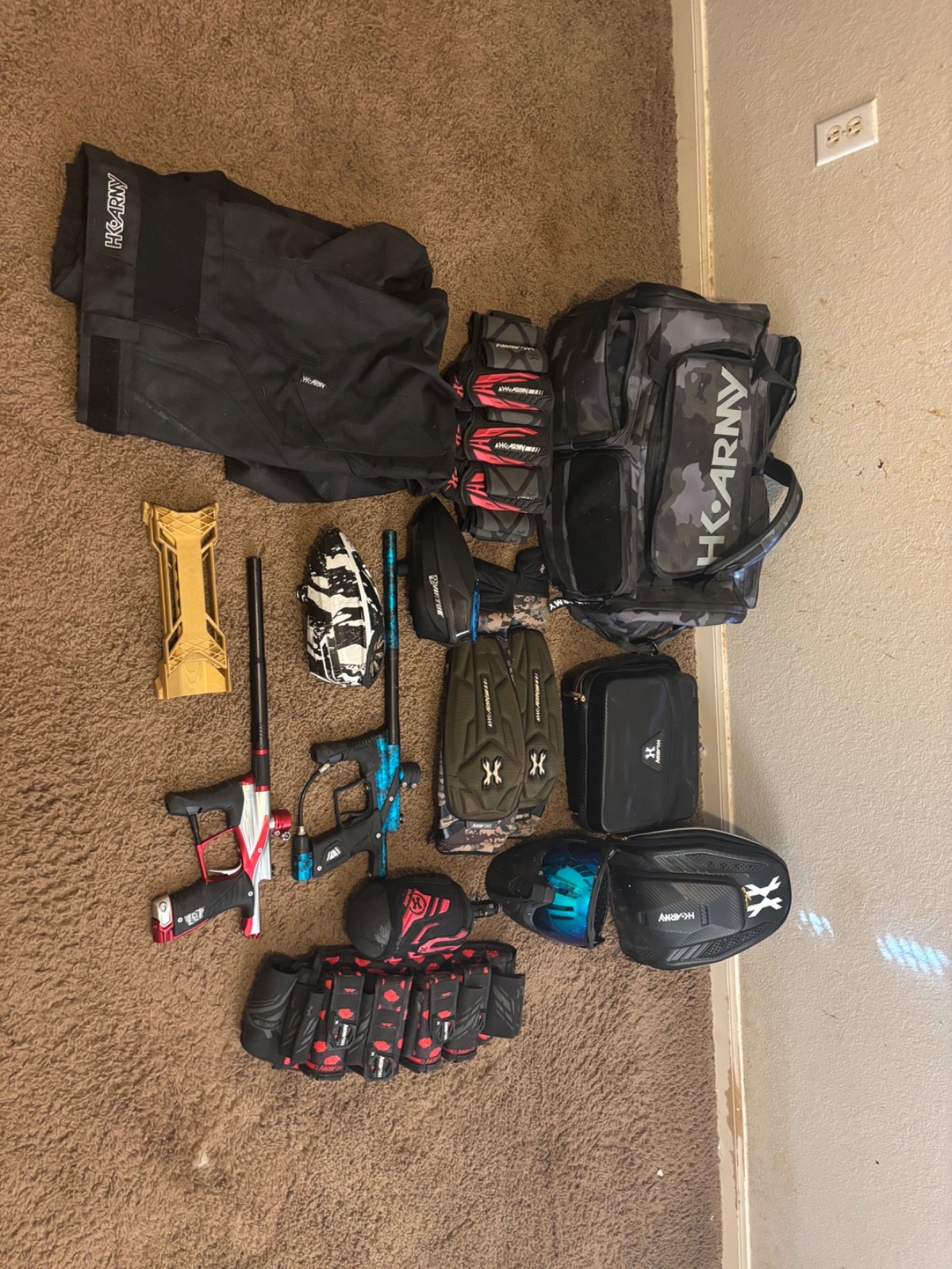 Paintball gear lot, planet eclipse lv 1.6