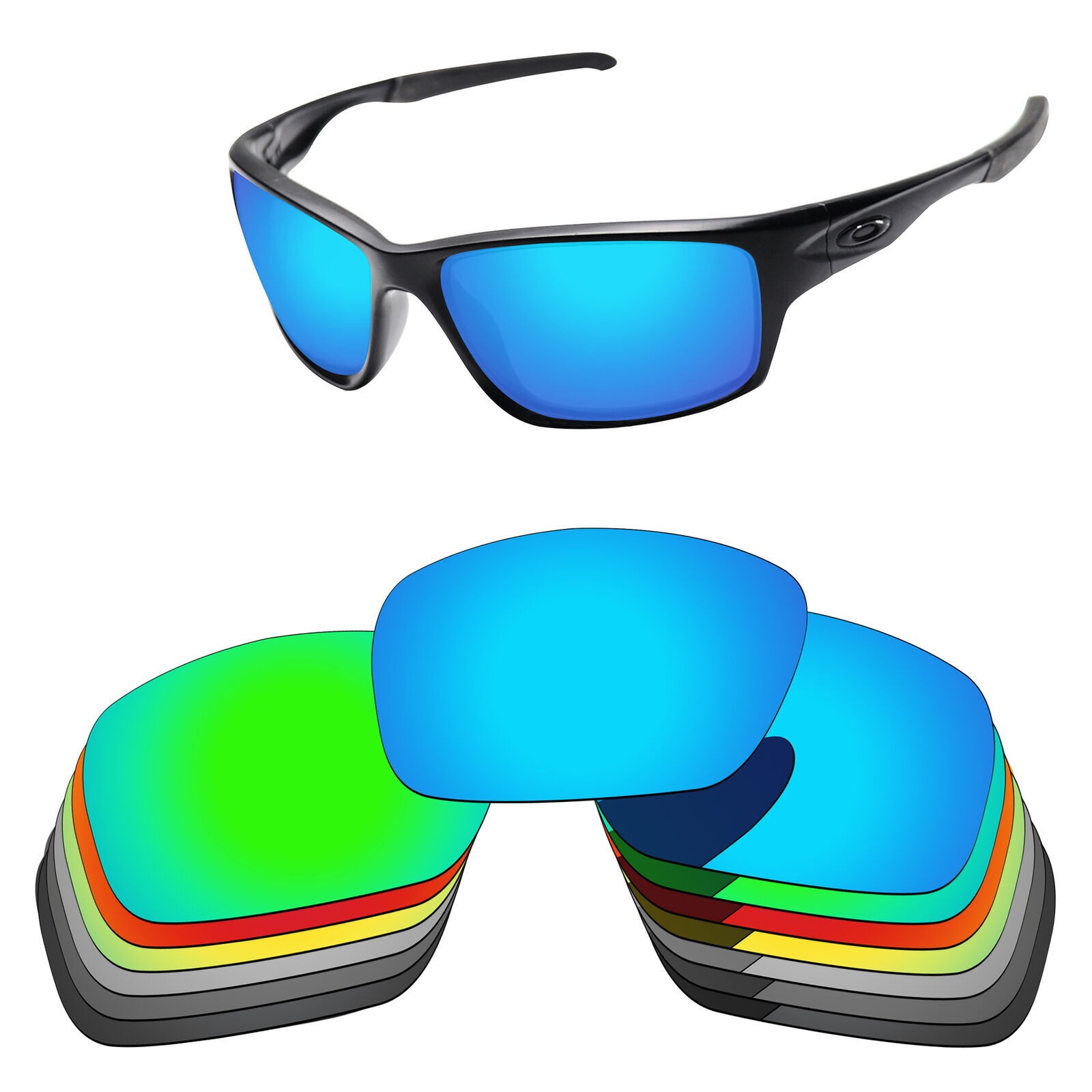 Lenslog Polarized Replacement Lenses For-Oakley Canteen 2014 OO9225 - Options