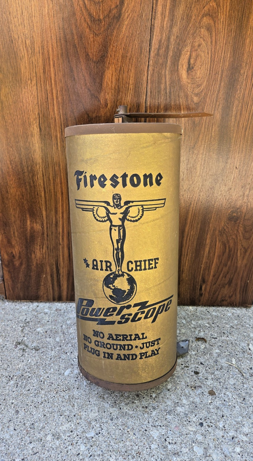 Tube Amp Radio Antenna Firestone Air Chief Powerscope Vtg 1940 USA Collectable