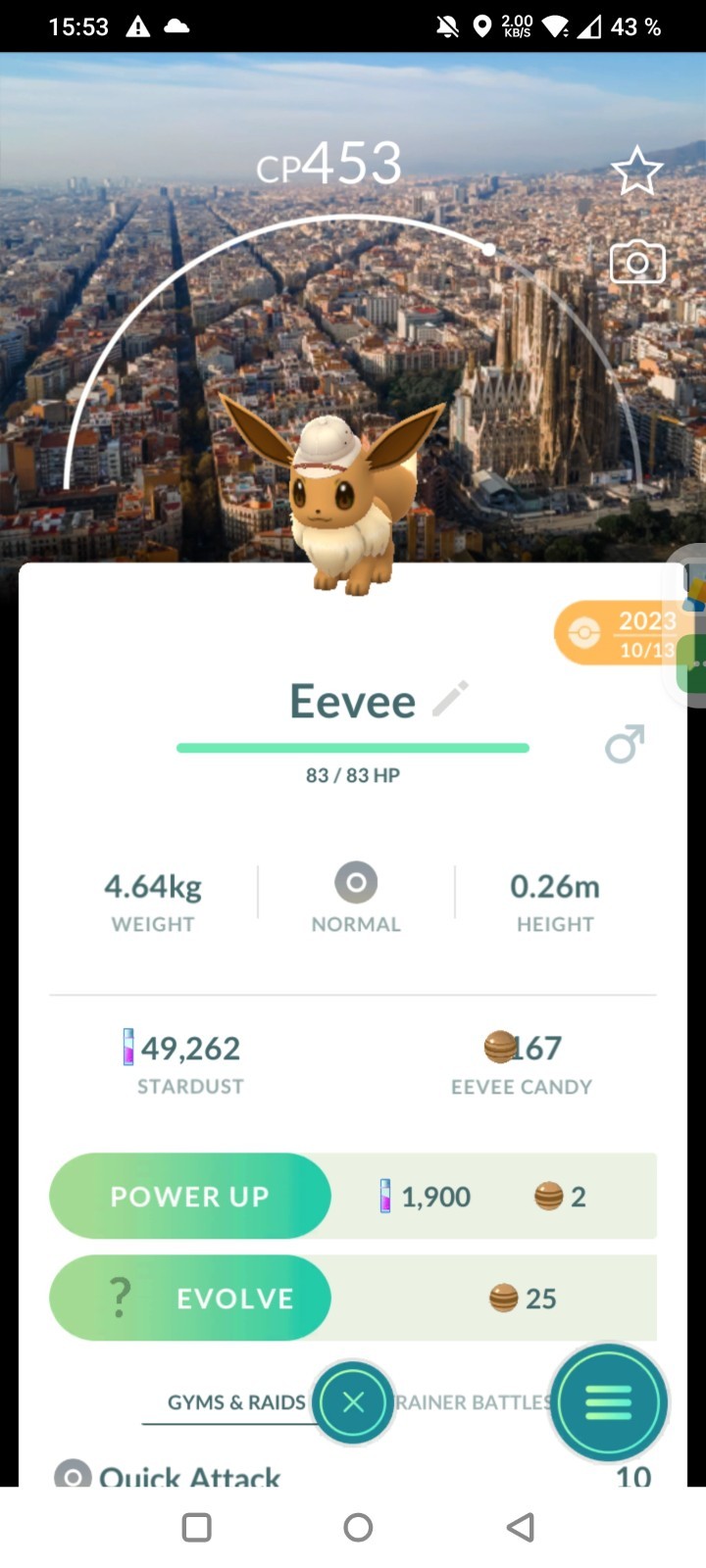 Eevee Explorer hat Barcelona 2023 Safari ✨Pokemon Go✨