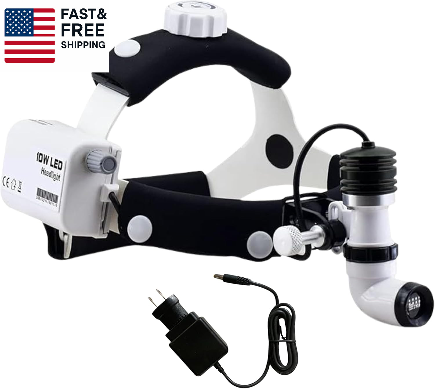 10 Watt ENT Surgical LED Headlight for Doctors Hospital and Multi Purpose
