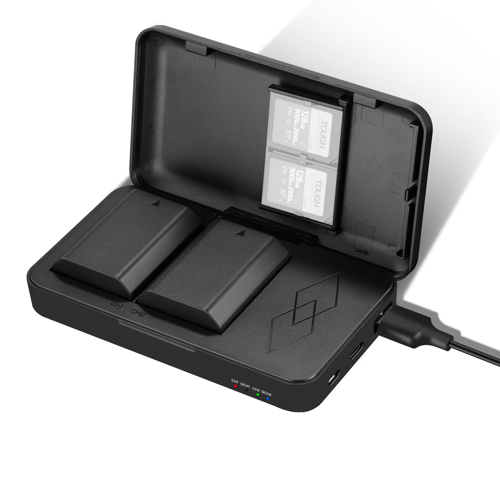 NEEWER NP-FZ100D Battery 2-Pack w/USB Charger for Sony A7/A9/ZV-E1/FX3