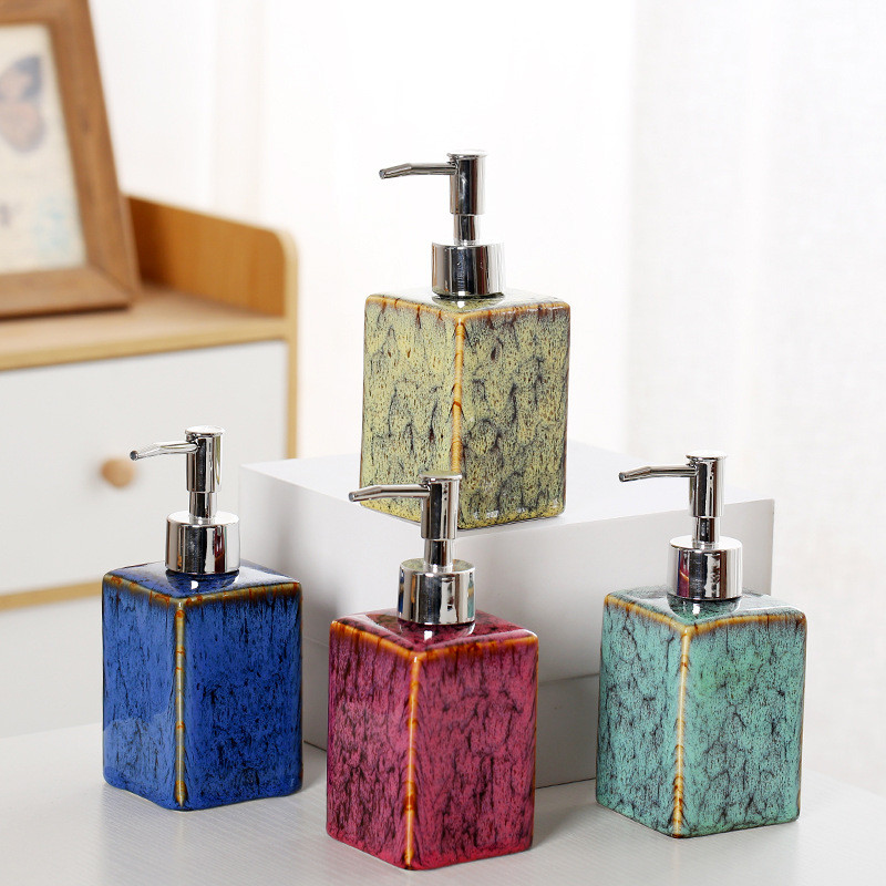350ml Ceramic Soap -Shampoo Dispenser, Bathroom-Kitchen Accessory