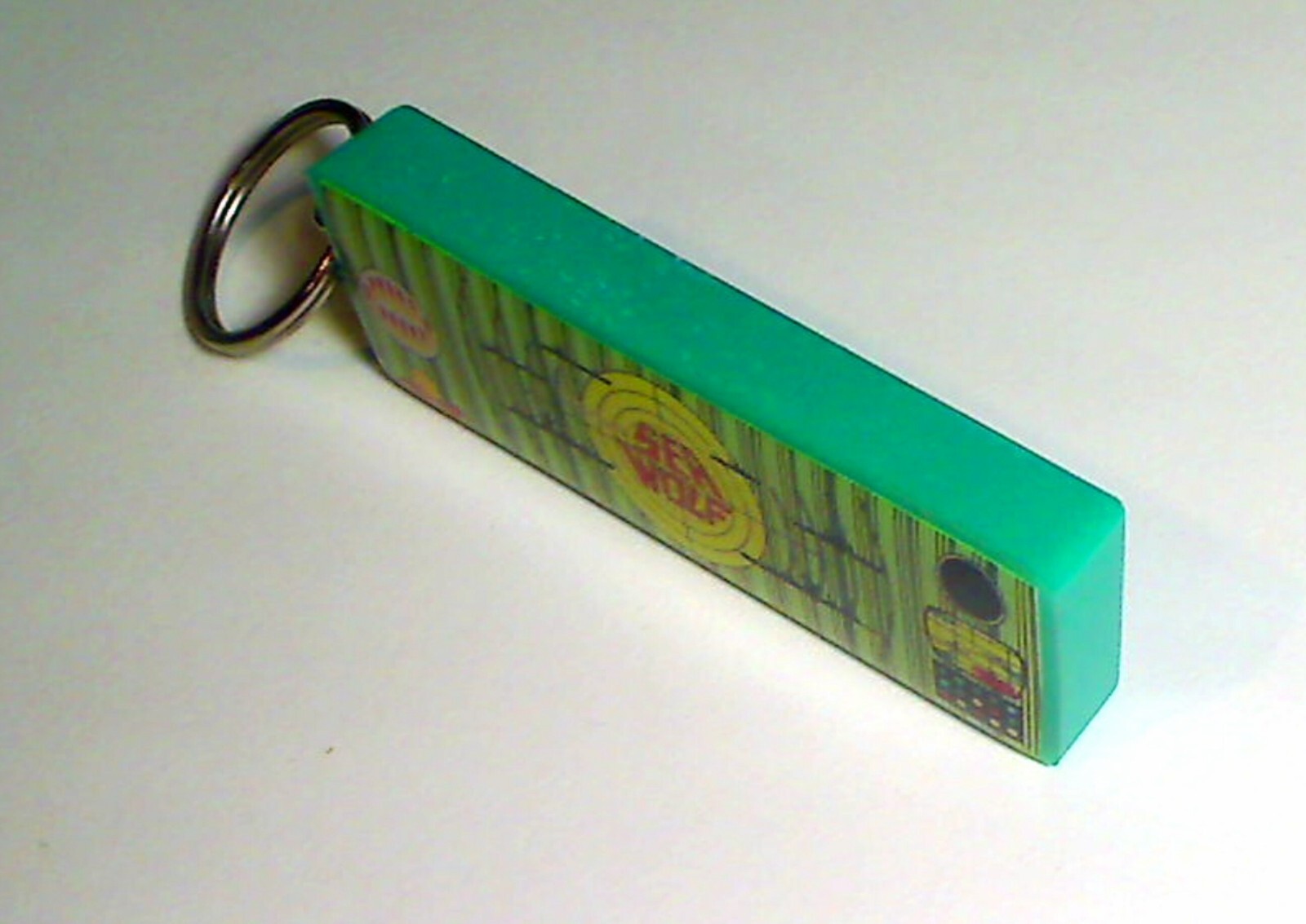 Sea Wolf Arcade Marquee Coin Door accessory Keychain