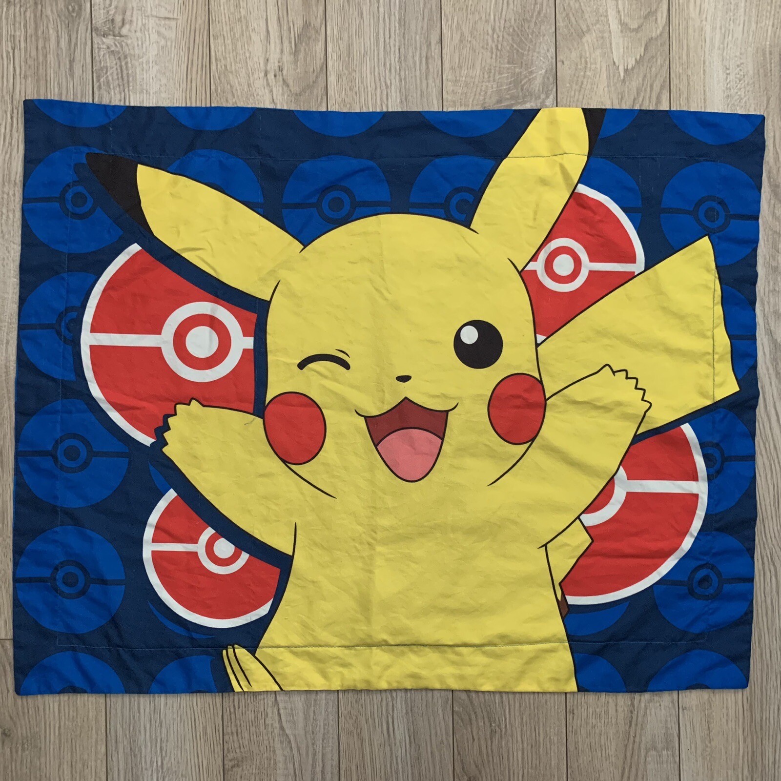Pokémon Pikachu Standard Pillowcase Electric Ignite Blue Pokeball Northwest