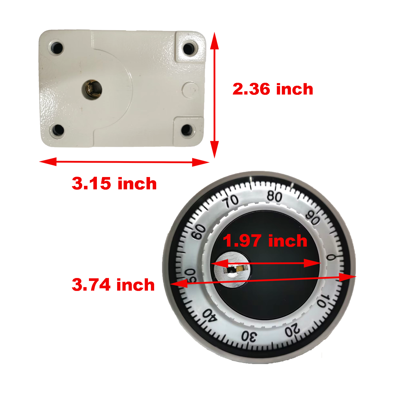 Replace LaGard 3 Wheel Mechanical Combination Safe Lock Dial and Ring With Keys