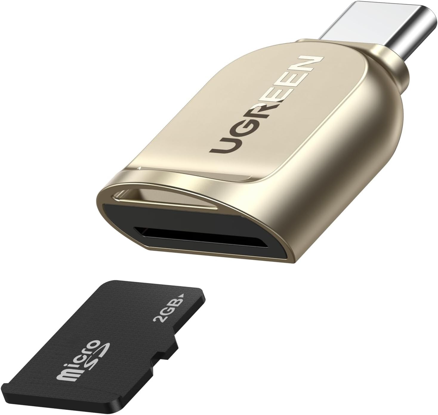 Mini USB C Micro SD Card Reader - Durable Zinc Alloy for On-the-Go Access