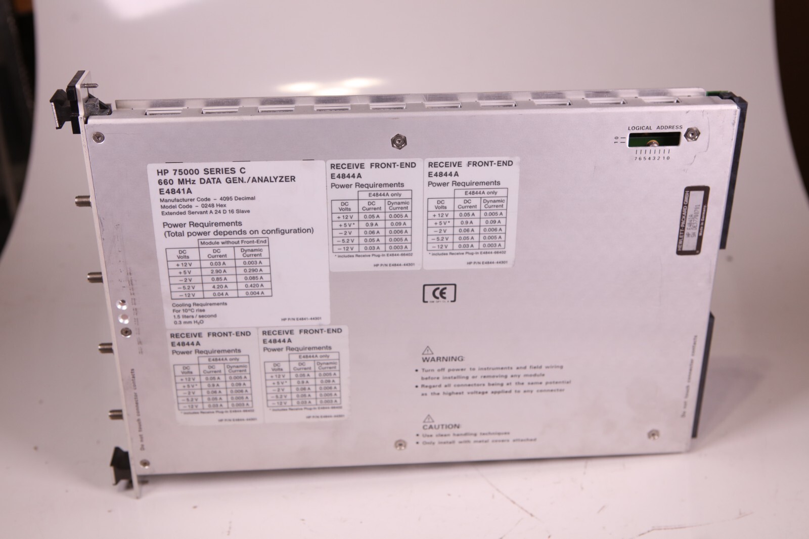 HP E4841A 75000 Series C 660MHz Data Gen Analyzer Module