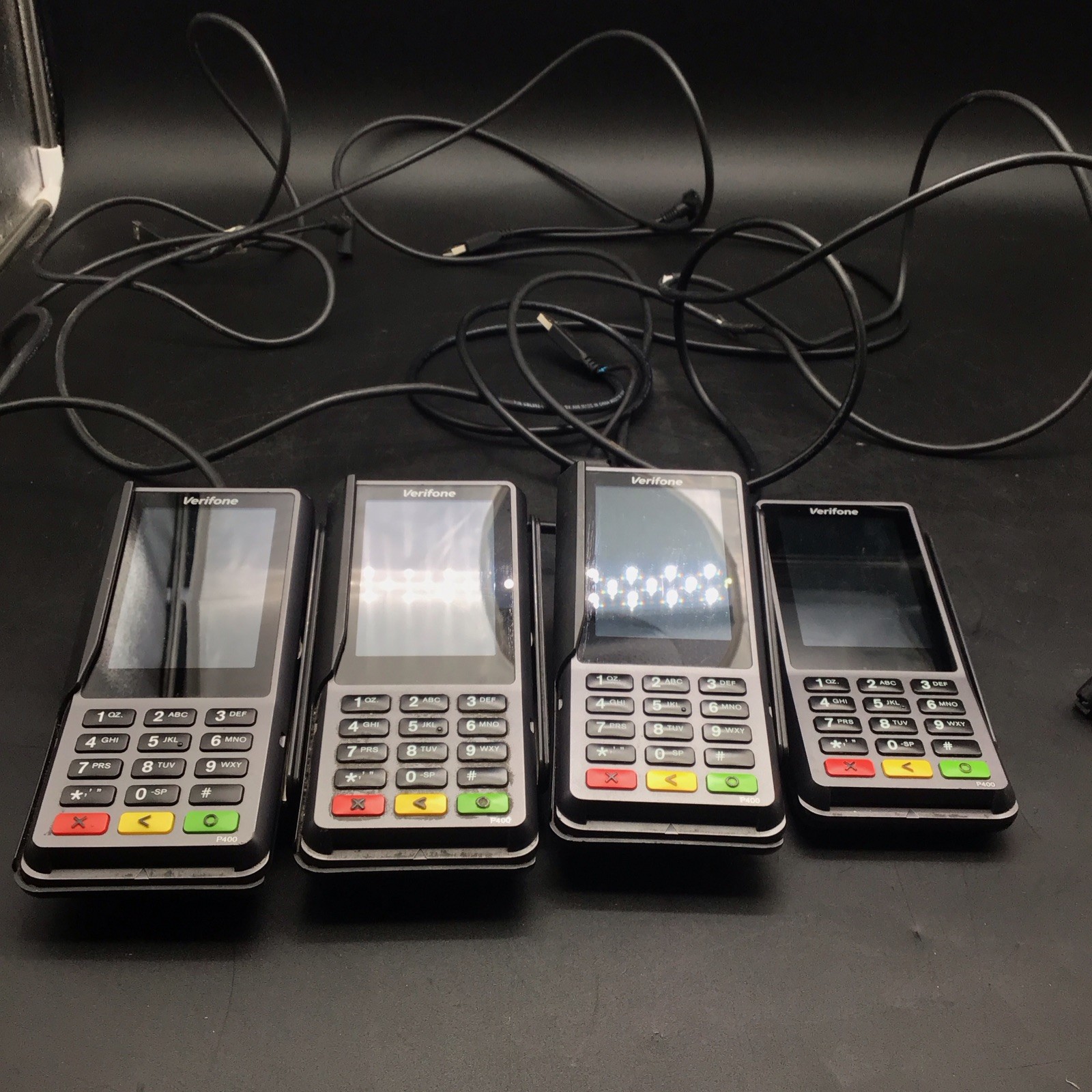 Lot of 4 - VeriFone P400 Plus PIN Pad (M435-003-04-NAB-5)