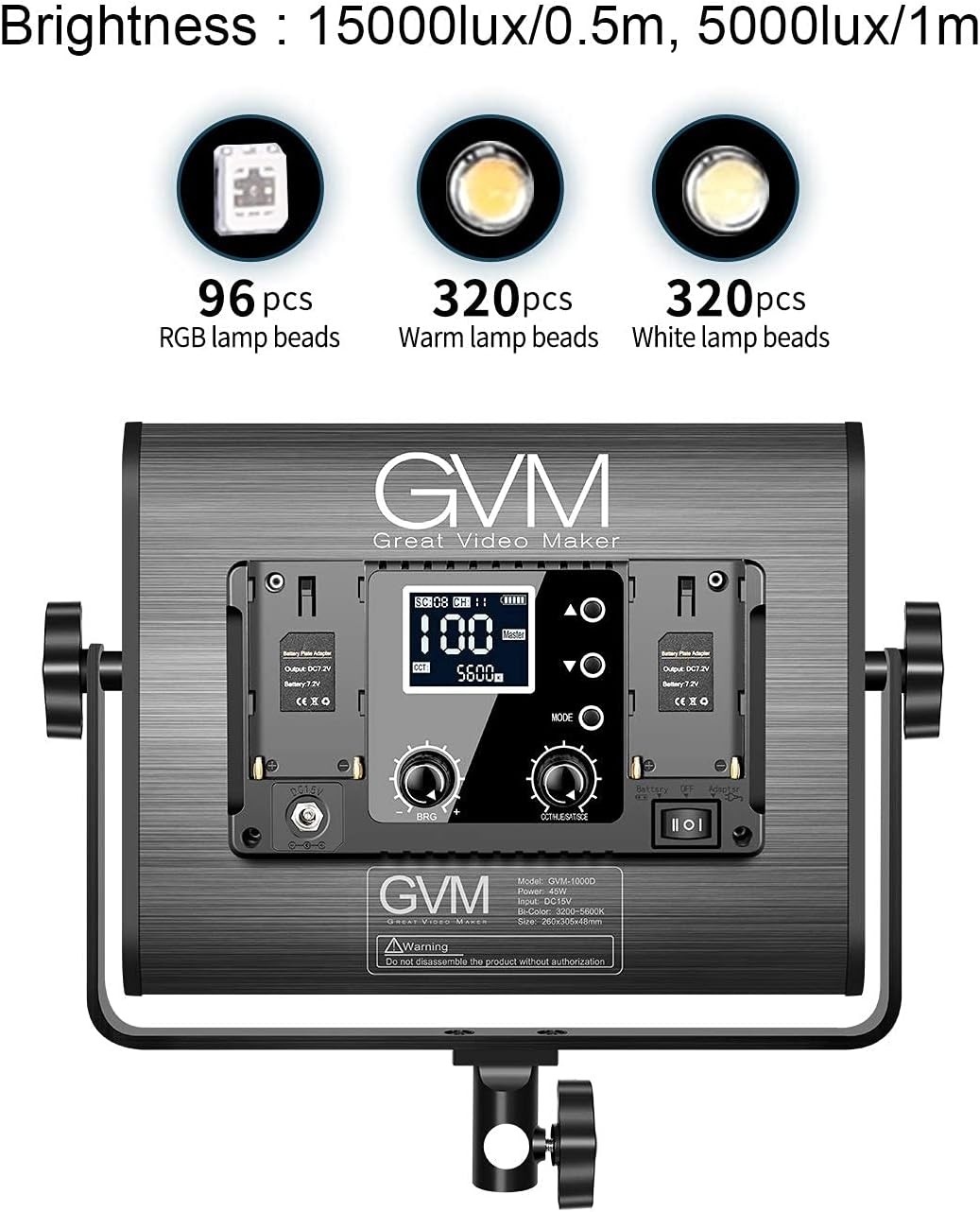 LED Video Light RGB Photography Lighting Kit