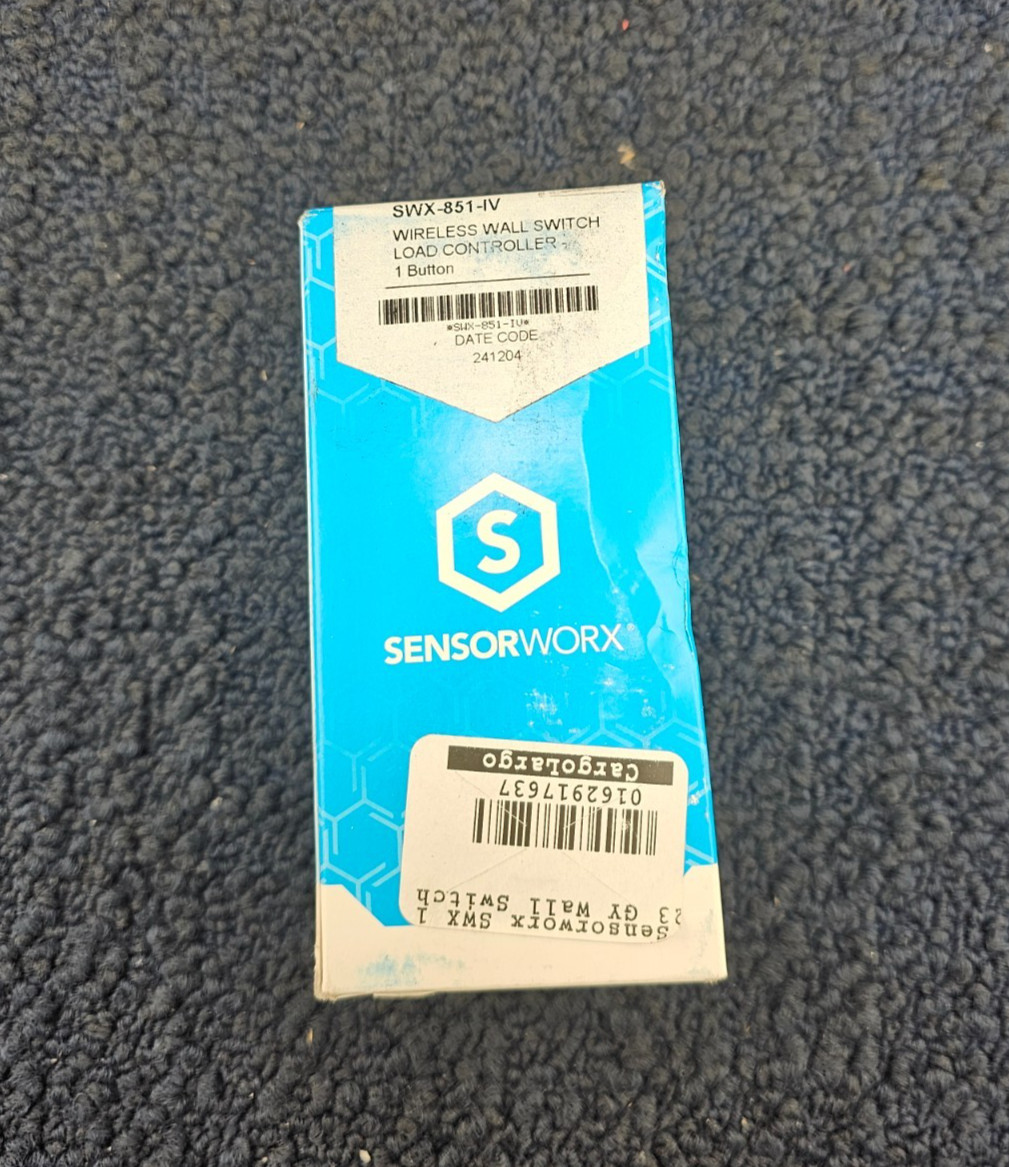 SENSORWORX SWX-851-IV: Wireless Ivory Wall Switch 1 Button Light Controller