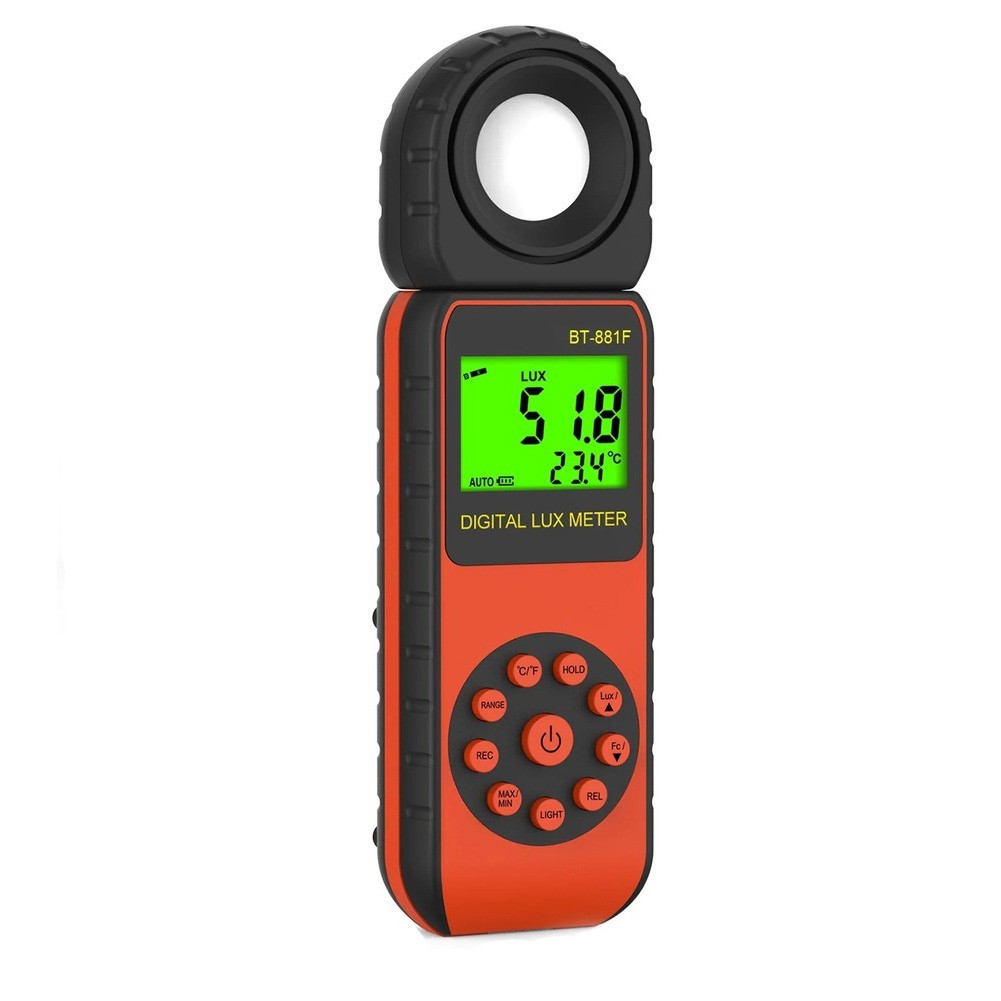 Digital Illuminometer Meter with 4 Percent Accuracy and Fast Light Measurement