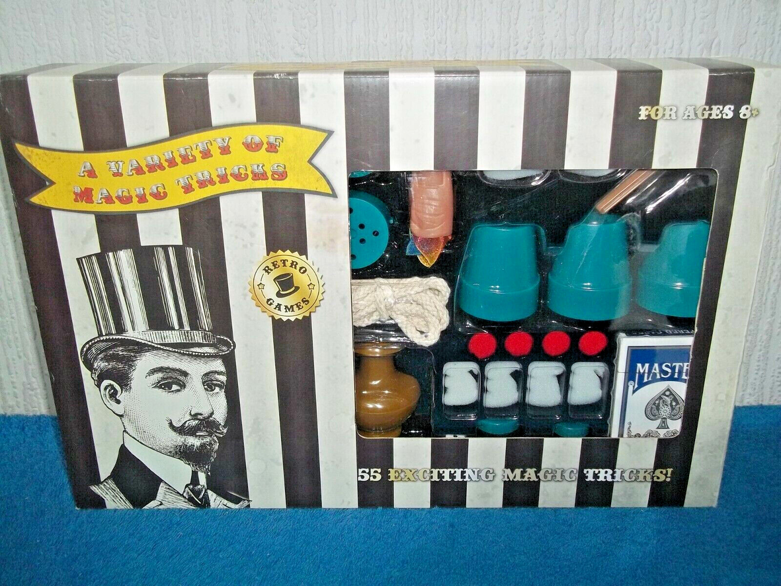 55 EXCITING MAGIC TRICKS (RETRO GAMES) - INSTRUCTIONAL DVD & BOOKLET - UNUSED