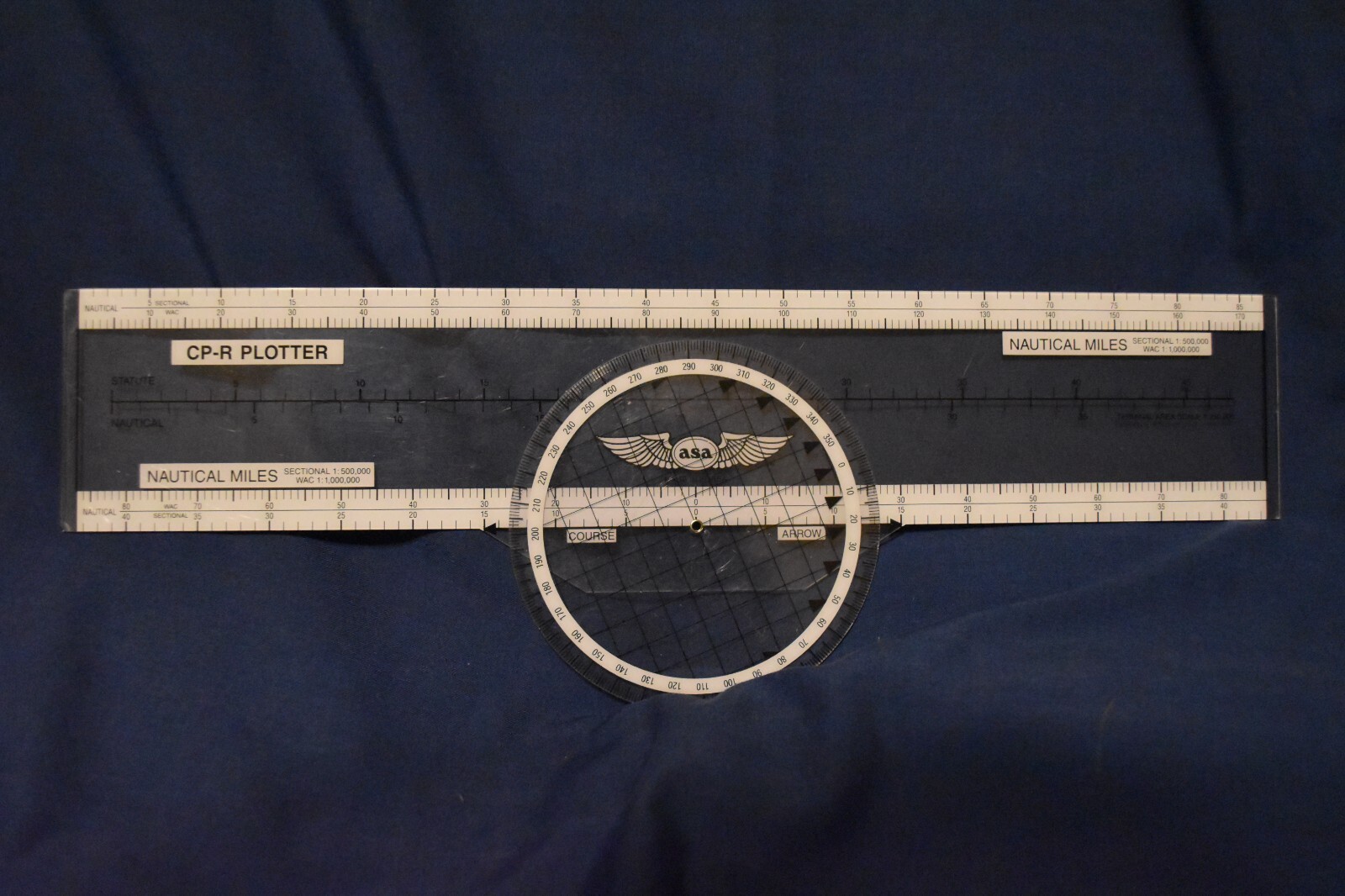 ASA Publications CP-R Rotatable Navigation Plotter Clear Plastic