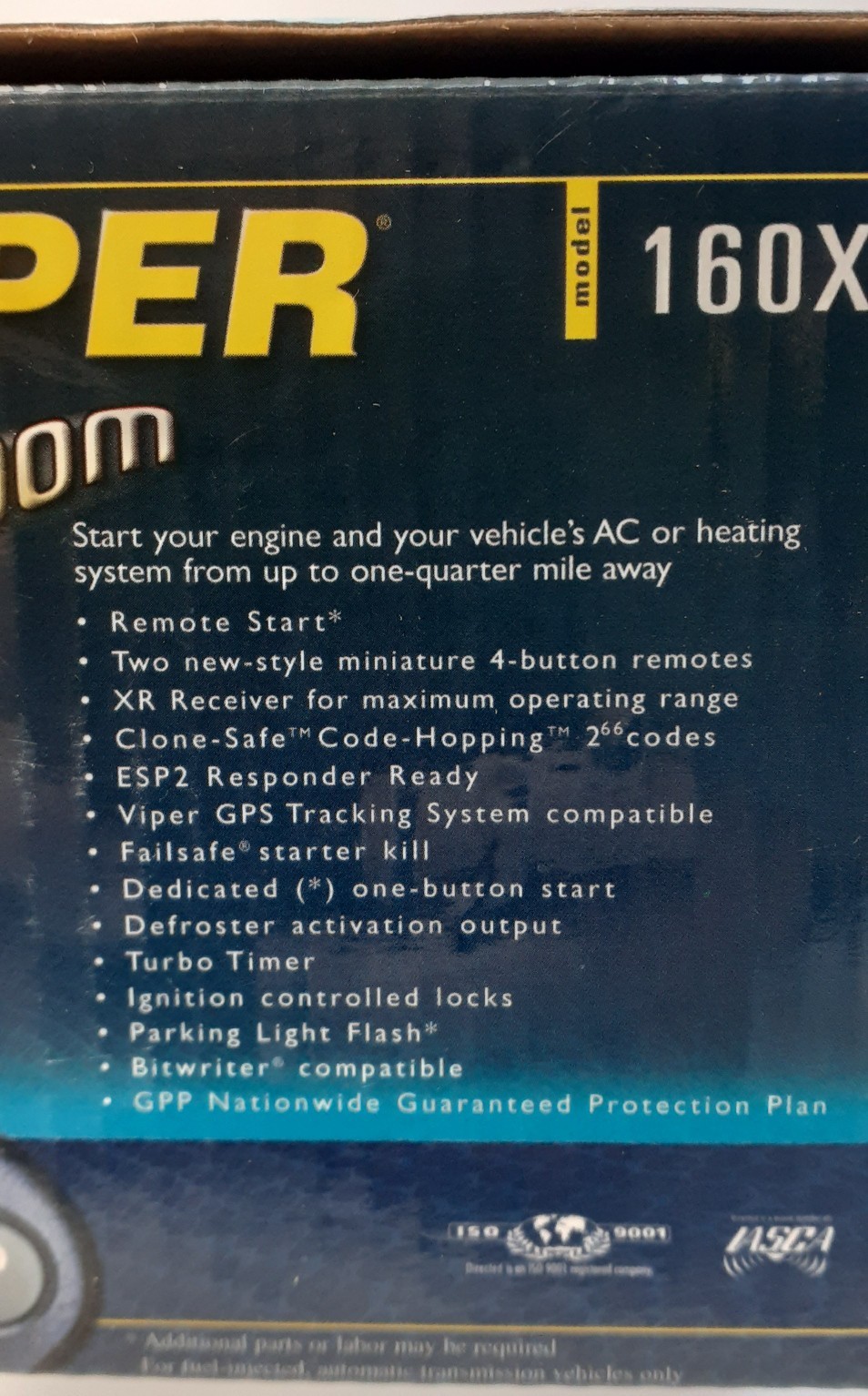Viper 160XV Remote Start