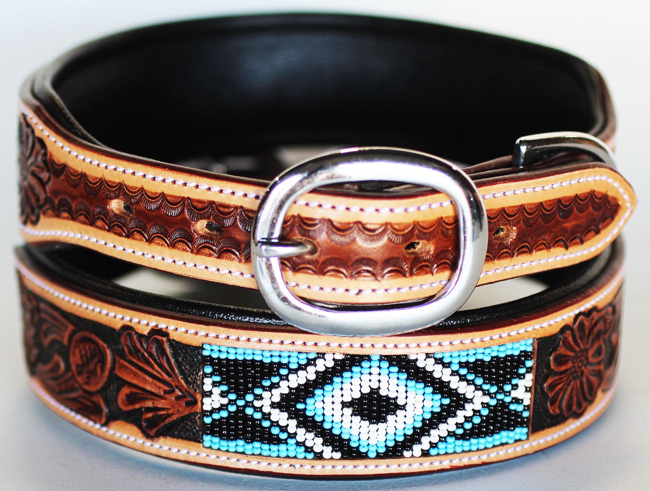 Small Rhinestone Dog Puppy Collar Crystal Cow Leather  6030